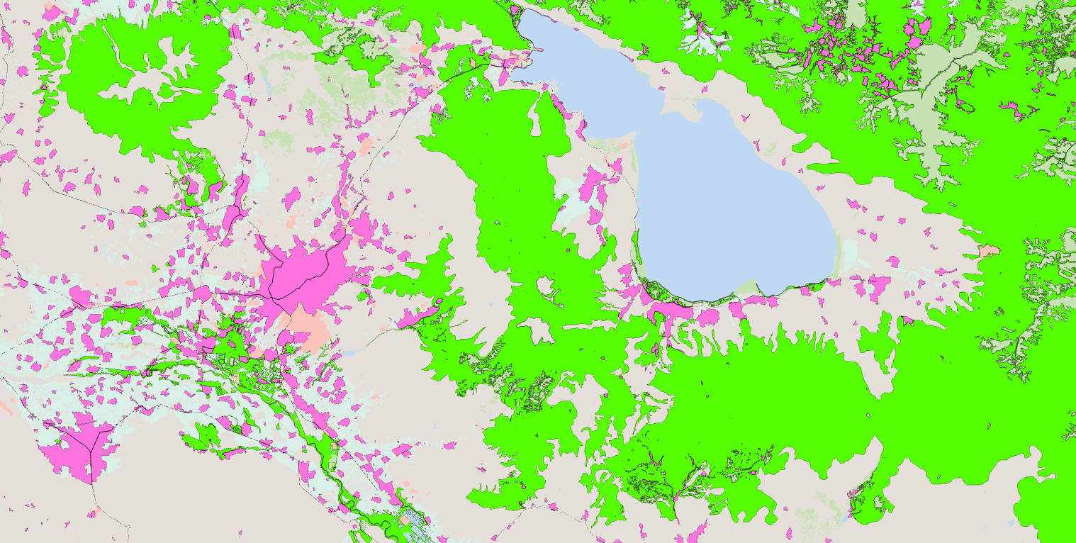 Land Cover Classification – Armenia (10m Satellite Imagery)