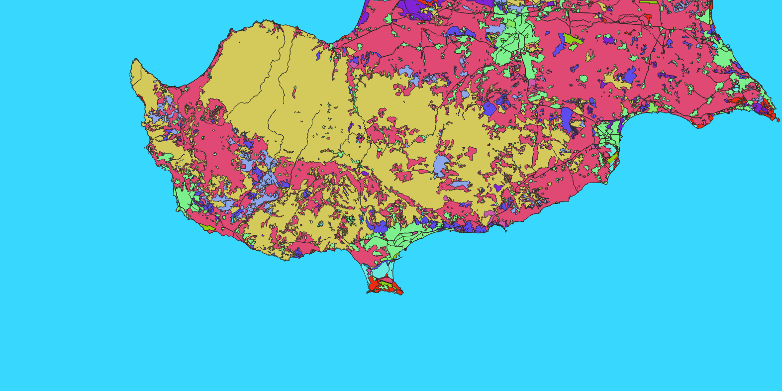 Land Cover Classification – Cyprus (10m Satellite Imagery)